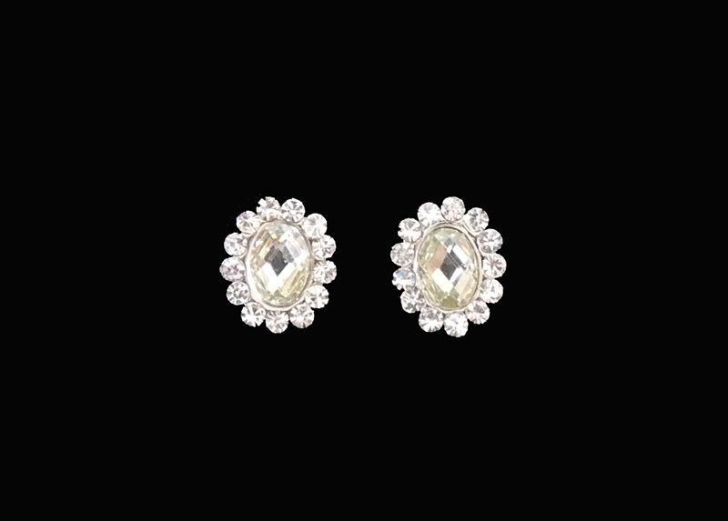 Boucles d'oreilles Fleur de Strass