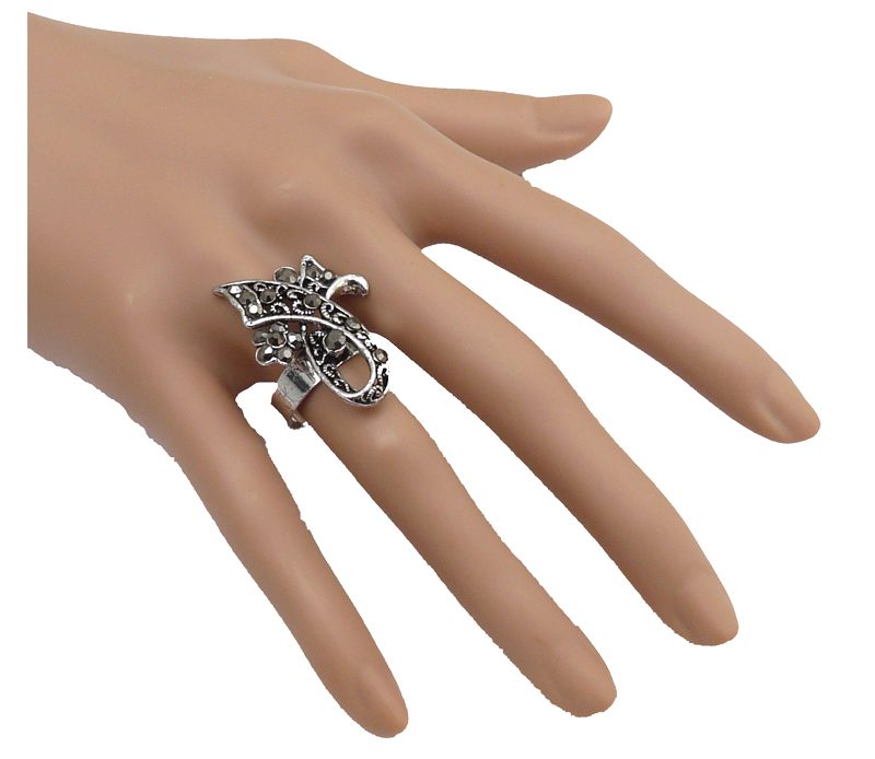 Bague Noeud de Strass Vintage