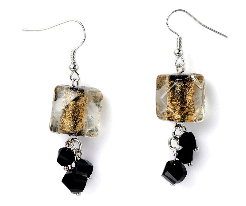 Boucles d'oreilles Perles de verre  Murano